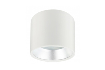 Подсветка OL8 GX53 WH/SL  накладная под лампу, алюминий, цвет белый+серебро ЭРА