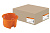 Коробка установочная д/бетона 1-мест. 65х45мм (с саморезами), оранжевая IP20 СП TDM