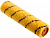 Ролик (сменный) полиакрил желтый с черной полосой, ворс 11 мм, ширина ролика 180 мм, ? 42 мм, бюгель 6 мм REXANT