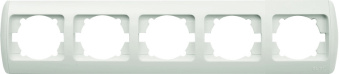 ZIRVE рамка 5-местная горизонтальная белая EL-BI ABB