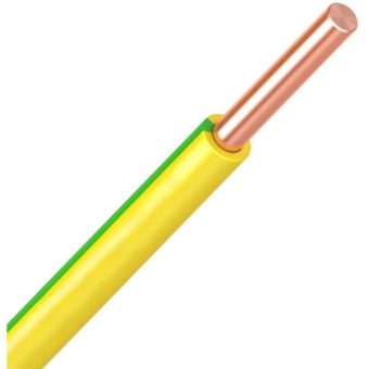1*10 Провод ПуВ  ГОСТ на катушке (1000м), желто-зеленый TDM