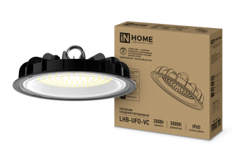 Светильник складской светодиодный 200Вт 5000К 18000Лм IP65 230В без пульсации IN HOME