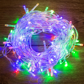 Гирлянда "Твинкл Лайт" 10 м, прозрачный ПВХ, 80 LED, цвет Мультиколор NEON-NIGHT