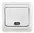 CLASSICO Выключатель одноклавишный с подсветкой  белый 2121 IN HOME